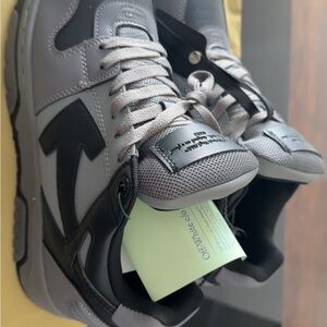 Off-White Charcoal and Black Sneakers